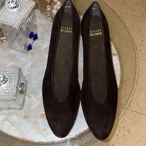 Stuart Weitzman Brown suede heel shoes